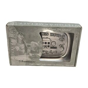 Wilton Armetale Serveware Tray‎ "Bless This House" Pewter NIB Vintage 🏡